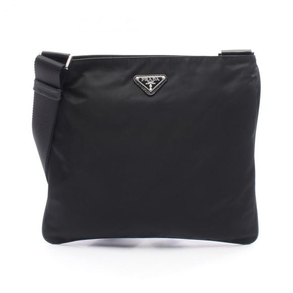 PRADA Black Leather Shoulder Bag - Picture 1 of 6